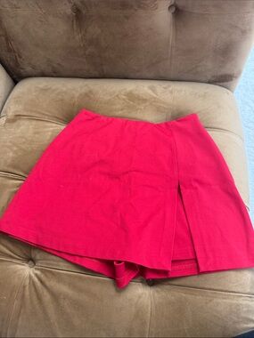 Women's Red Skort Shorts - Classic A-Line Style